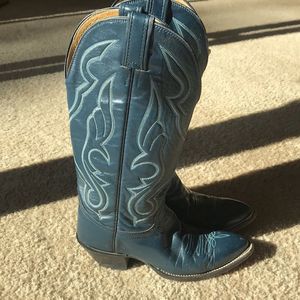 Women’s Teal Western Heeled Boots